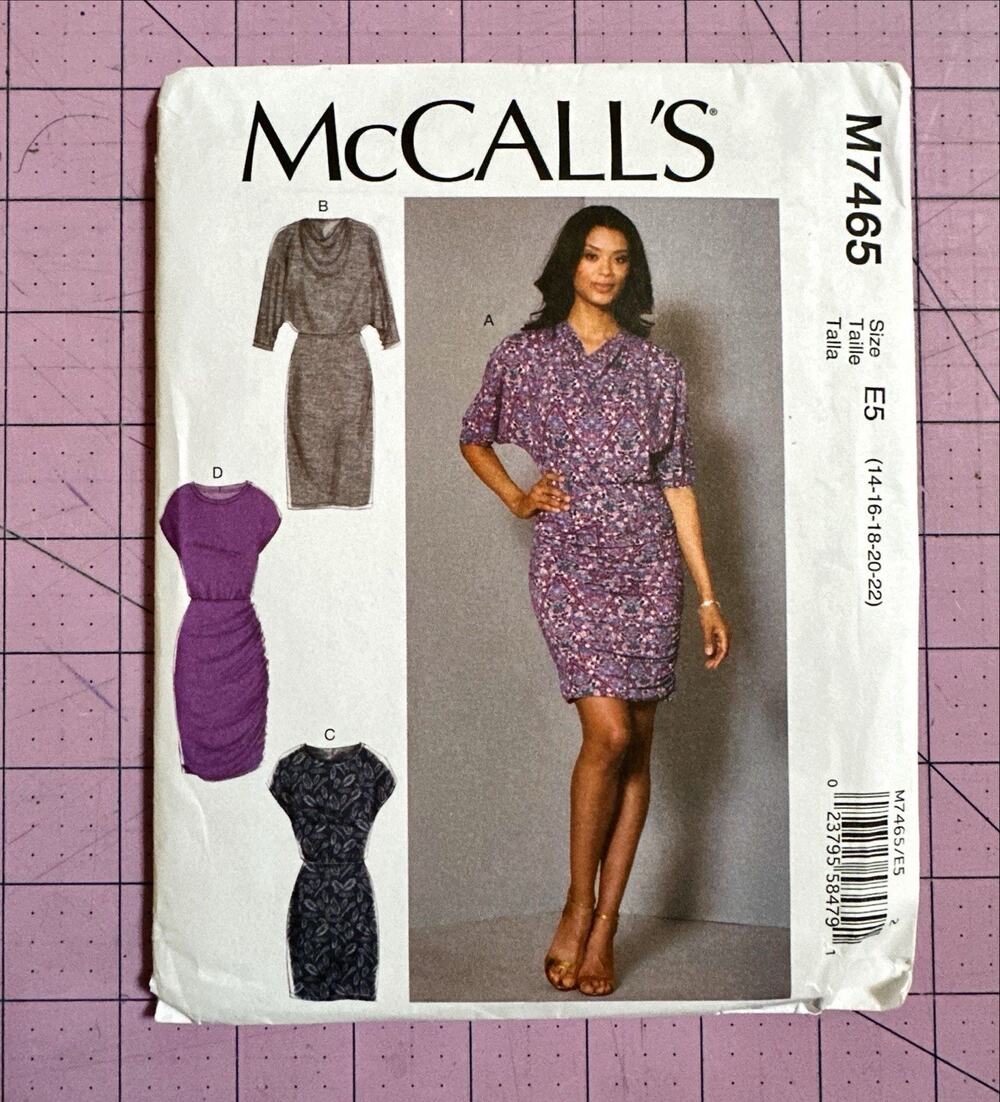 UMCUT McCall's M7465 Blouson Dress (14-22) Pattern